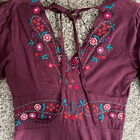 Johnny Was embroidered dress in size Small 3/4 sleeve - Picture 9 of 10